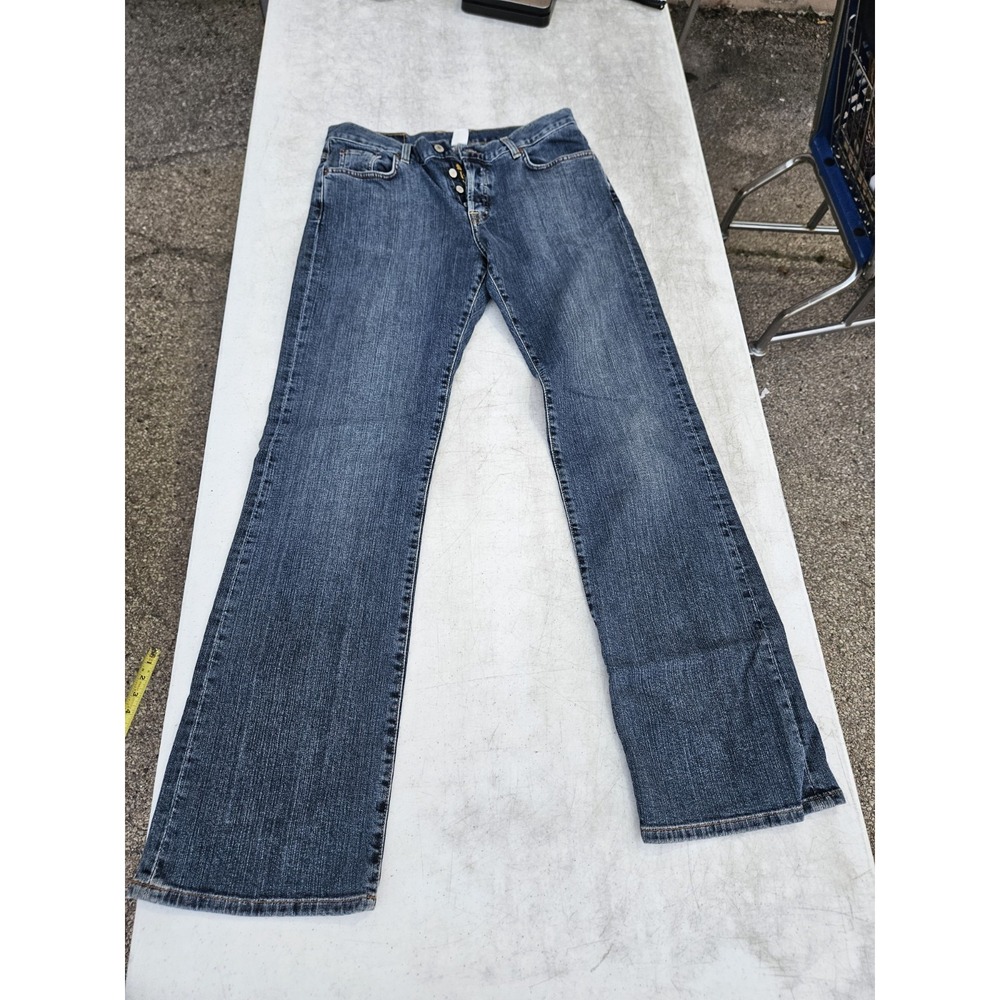 Lucky Brand Jeans Women's Blue Easy Rider Button-Fly Denim Size 12 | 31 Long Len